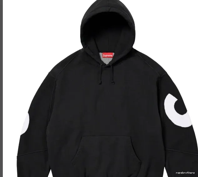 L JACQUARD BIG Big S SWEATSHIRT LOGO Sweatshirt Grey Hoodie HOODED LOGO XL Back M Black 0706
